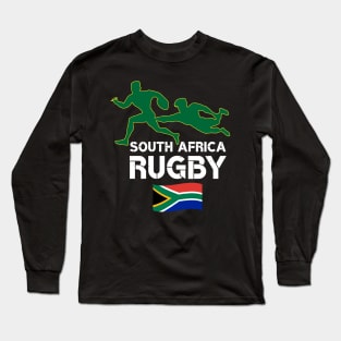 South Africa Flag Rugby Long Sleeve T-Shirt